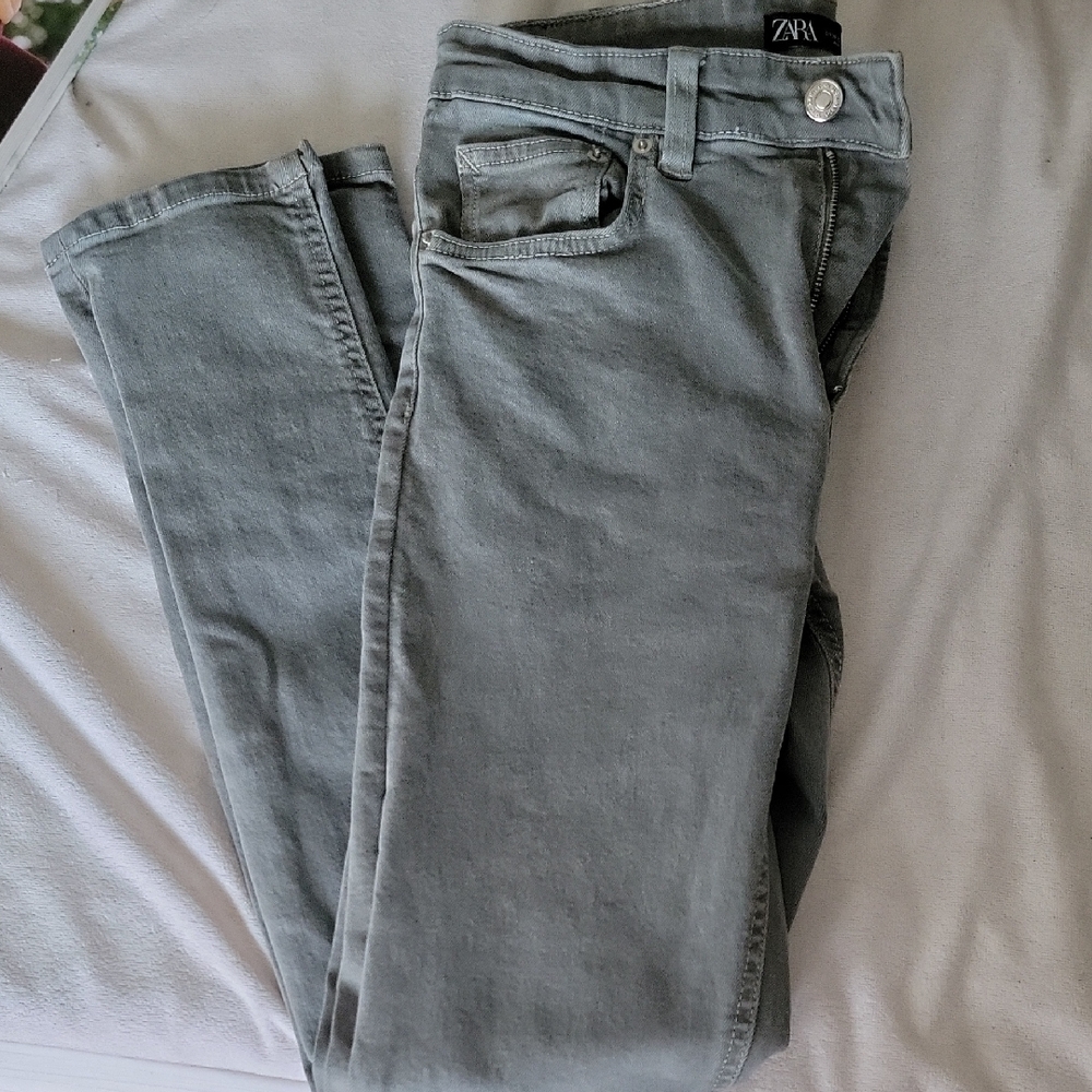 Zara Men's Charcoal Skinny Jeans